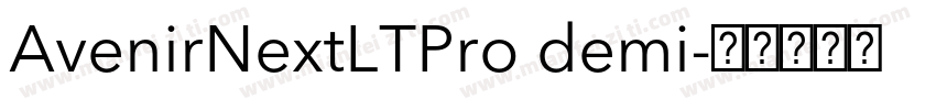 AvenirNextLTPro demi字体转换